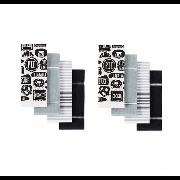 Town & Country Culinary Classics 8-piece Kitchen Towel Set - Picture 1 of 5